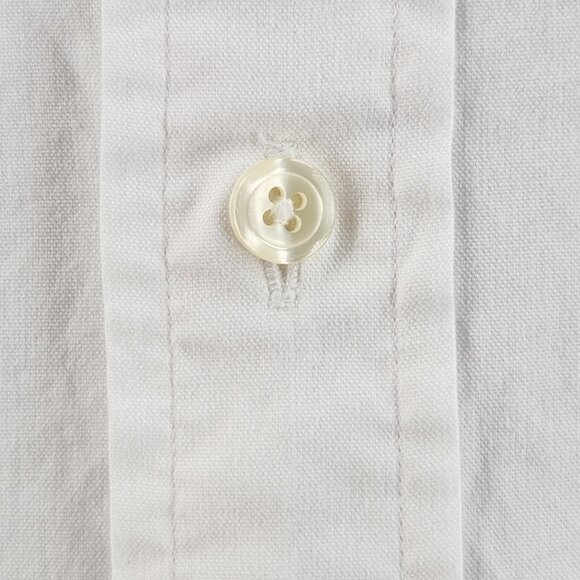 Brooks Brothers Button-Down Cotton XL White Mens Shirt Pocket Business Solid - Picture 7 of 16